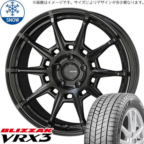 195/60R15 スタッドレスタイヤホイールセット クロスビー etc (BRIDGESTONE VRX3 & GALERNA REFINO 4穴 100)