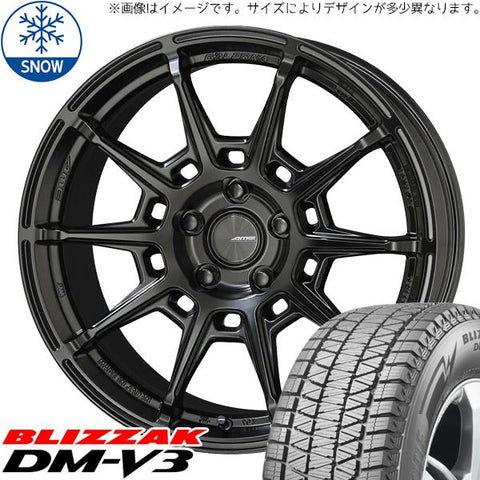 215/70R16 スタッドレスタイヤホイールセット ハイエース (BRIDGESTONE DM-V3 & GALERNA REFINO 6穴 139.7)