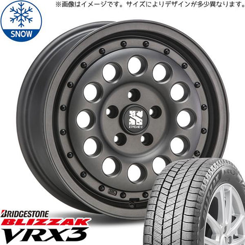 195/50R16 スタッドレスタイヤホイールセット シエンタ etc (BRIDGESTONE VRX3 & XTREME-J RUGGED 5穴 100)