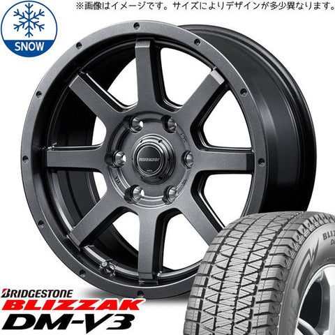 215/70R16 スタッドレスタイヤホイールセット ジムニー JB64 JB23 etc (BRIDGESTONE DM-V3 & ROADMAX Rider 5穴 139.7)