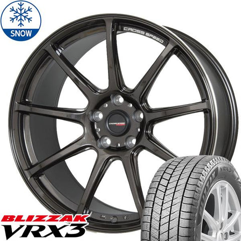 195/45R17 スタッドレスタイヤホイールセット シエンタ etc (BRIDGESTONE VRX3 & CROSSSPEED RS9 5穴 100)