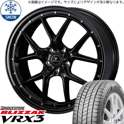 235/60R18 スタッドレスタイヤホイールセット クラウンスポーツ etc (BRIDGESTONE BLIZZAK VRX3 & NOVARIS ASSETE S1 5穴 114.3)