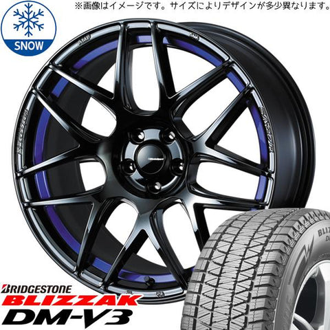 235/60R18 スタッドレスタイヤホイールセット クラウンスポーツ etc (BRIDGESTONE BLIZZAK DM-V3 & WedsSport SA27R 5穴 114.3)