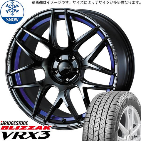 225/60R18 スタッドレスタイヤホイールセット クラウンクロスオーバー etc (BRIDGESTONE BLIZZAK VRX3 & WedsSport SA27R 5穴 114.3)