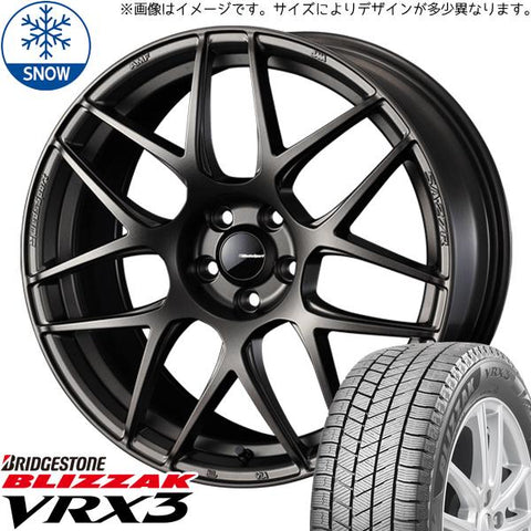 235/60R18 スタッドレスタイヤホイールセット クラウンスポーツ etc (BRIDGESTONE BLIZZAK VRX3 & WedsSport SA27R 5穴 114.3)