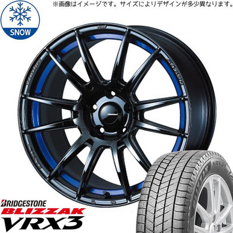 235/60R18 スタッドレスタイヤホイールセット クラウンスポーツ etc (BRIDGESTONE BLIZZAK VRX3 & WedsSport SA62R 5穴 114.3)