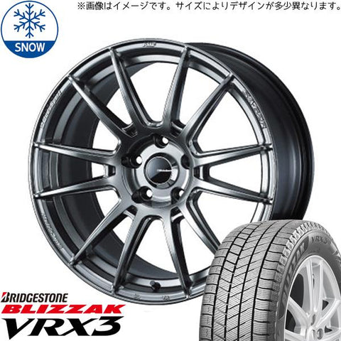 235/60R18 スタッドレスタイヤホイールセット クラウンスポーツ etc (BRIDGESTONE BLIZZAK VRX3 & WedsSport SA62R 5穴 114.3)