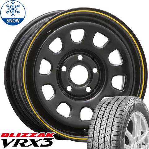 195/65R15 スタッドレスタイヤホイールセット ルノー カングー (BRIDGESTONE VRX3 & DAYTONASS 5穴 108)