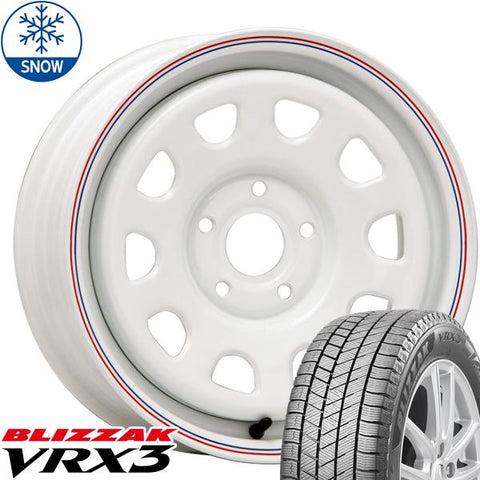 195/65R15 スタッドレスタイヤホイールセット ルノー カングー (BRIDGESTONE VRX3 & DAYTONASS 5穴 108)