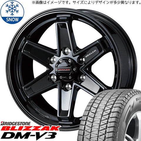 265/65R18 スタッドレスタイヤホイールセット ランクル250 etc (BRIDGESTONE BLIZZAK DM-V3 & KEELER TACTICS 6穴 139.7)