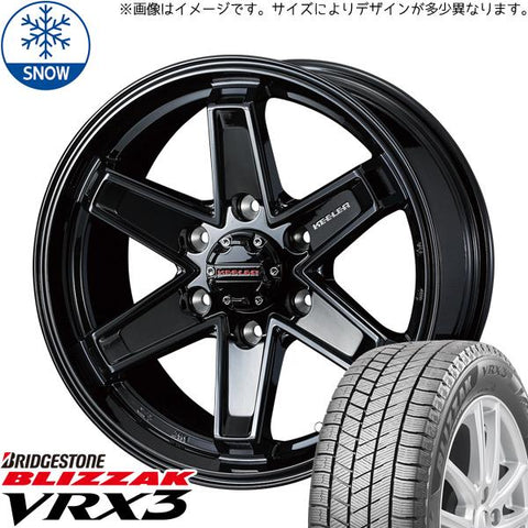 205/70R15 スタッドレスタイヤホイールセット ジムニーシエラ JB74 (BRIDGESTONE VRX3 & KEELERTACTICS 5穴 139.7)