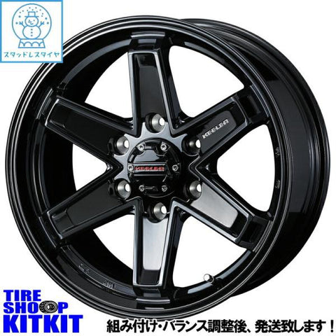 265/65R17 スタッドレスタイヤホイールセット プラド etc (BRIDGESTONE DM-V3 & KEELERTACTICS 6穴 139.7)