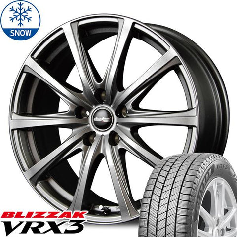 195/65R15 スタッドレスタイヤホイールセット セレナ etc (BRIDGESTONE VRX3 & EUROSPEED V25 5穴 114.3)