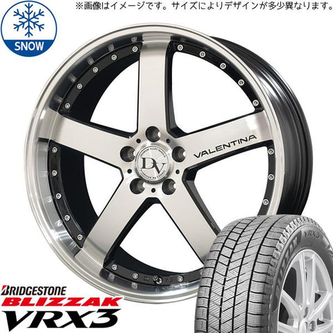 245/40R20 スタッドレスタイヤホイールセット アルファード etc (BRIDGESTONE VRX3 & DIAVOLETTO VALENTINA 5穴 114.3)