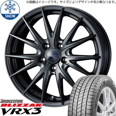 225/65R17 スタッドレスタイヤホイールセット 40ヴェルファイア etc (BRIDGESTONE BLIZZAK VRX3 & VELVA SPORT2 5穴 120)