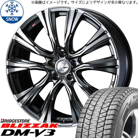 235/60R18 スタッドレスタイヤホイールセット レクサスNX etc (BRIDGESTONE BLIZZAK DM-V3 & LEONIS VR 5穴 114.3)