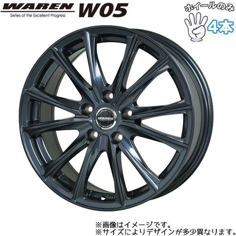 15インチ アルミホイール 4穴 100 ヴァーレン W05 5.5J +45 4本セット