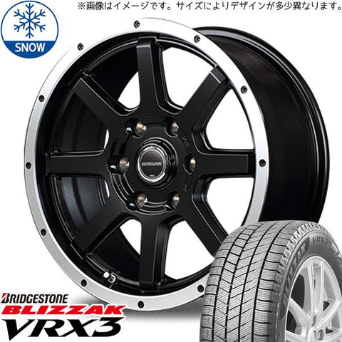 155/65R14 スタッドレスタイヤホイールセット アルト etc (BRIDGESTONE VRX3 & ROADMAX WF8 4穴 100)