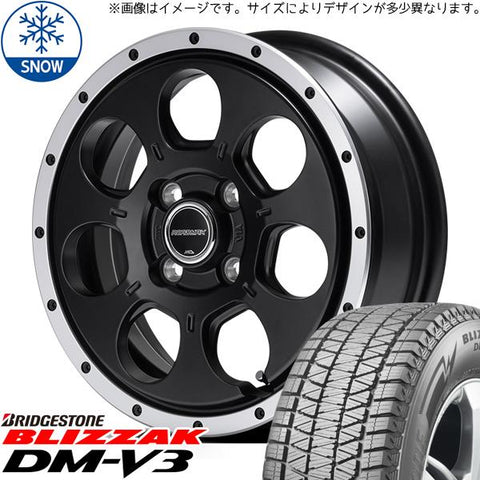 215/70R16 スタッドレスタイヤホイールセット ジムニー JB64 JB23 etc (BRIDGESTONE DM-V3 & ROADMAX WO7 5穴 139.7)