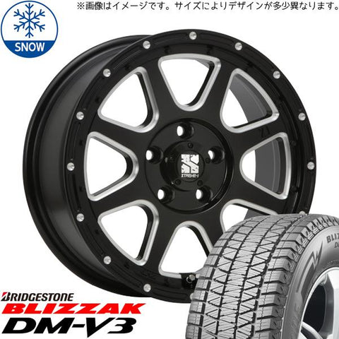 175/80R16 スタッドレスタイヤホイールセット ジムニー JB64 JB23 etc (BRIDGESTONE DM-V3 & XTREME-J 5穴 139.7)