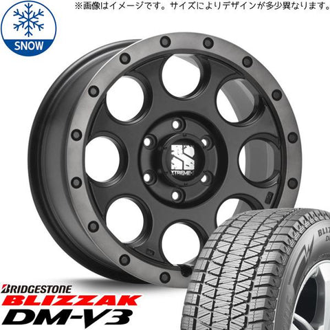 175/80R16 スタッドレスタイヤホイールセット ジムニー JB64 JB23 etc (BRIDGESTONE DM-V3 & XTREME-J XJ03 5穴 139.7)