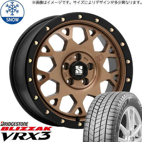 165/55R14 スタッドレスタイヤホイールセット ムーブ etc (BRIDGESTONE VRX3 & XTREME-J XJ04 4穴 100)