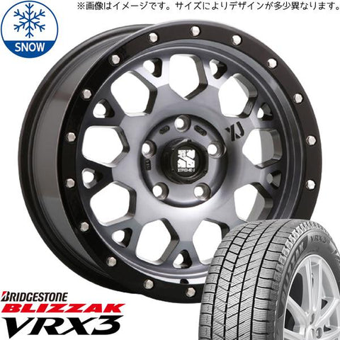 165/55R14 スタッドレスタイヤホイールセット ムーブ etc (BRIDGESTONE VRX3 & XTREME-J XJ04 4穴 100)