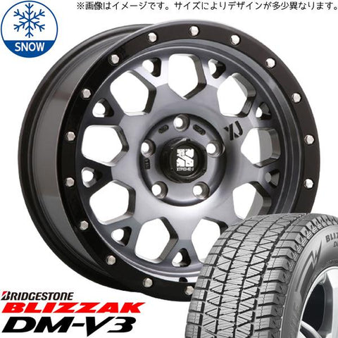 215/70R16 スタッドレスタイヤホイールセット ジムニーシエラ JB74 (BRIDGESTONE DM-V3 & XTREME-J XJ04 5穴 139.7)