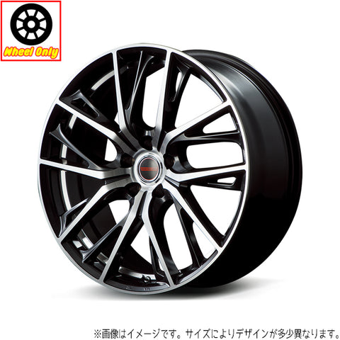 18インチ アルミホイール 5穴 114.3 ヴァーテックワン グレイヴ 黒 7J +48 レヴォーグ CX8 4本セット