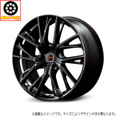 15インチ アルミホイール 4穴 100 ヴァーテックワン グレイヴ 黒 5.5J +43 MAZDA2 アクア ヤリス 1本